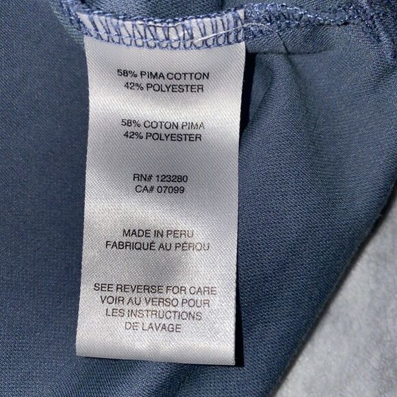 Travis Mathew Men's XL Embroidered "Cardinal CT Adel GA" Blue Golf polo shirt - Picture 7 of 10